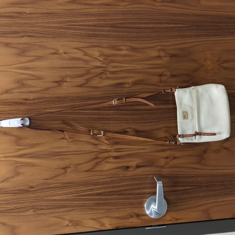 Donney & Bourke White Leather Crossbody Bag